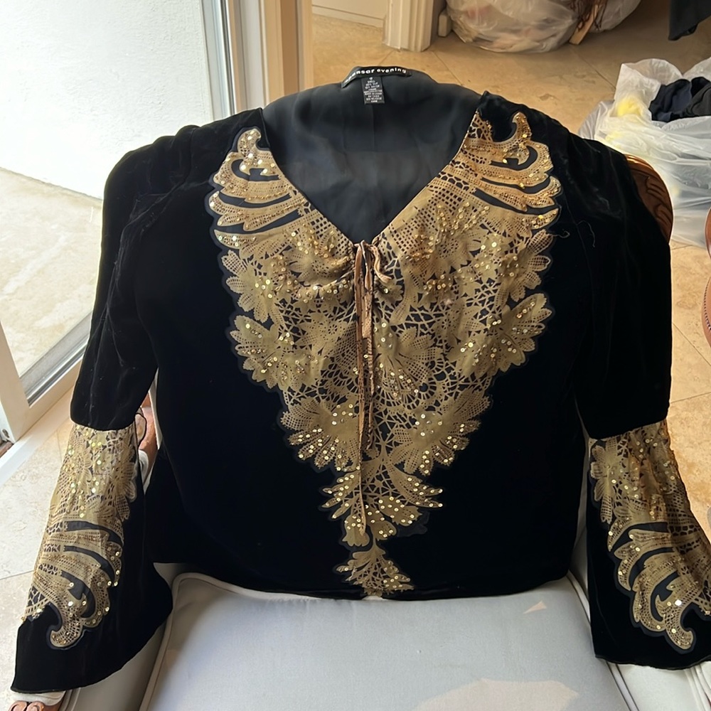 Gorgeous Spenser Evening holiday evening blouse top